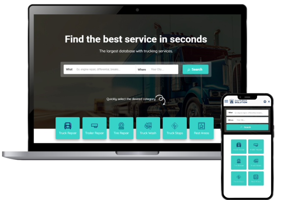 Trucking Service Solution - Find truck services fast